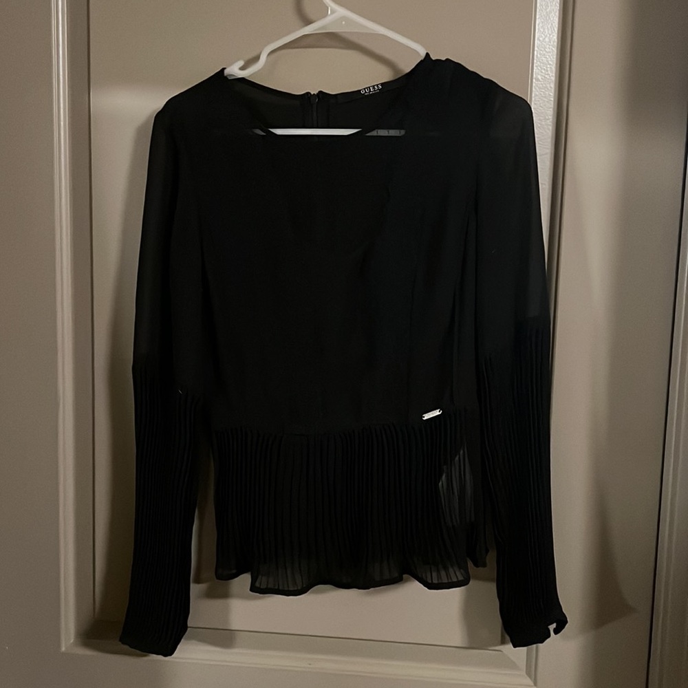 NWOT Guess Fashion Lace Long Sleeve Blouse